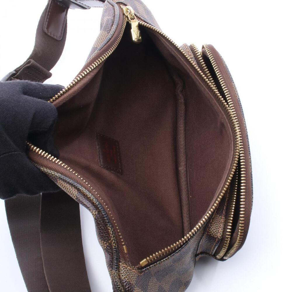 LOUIS VUITTON Authentic Brown Damier Leather Fanny Pack - Picture 3 of 10